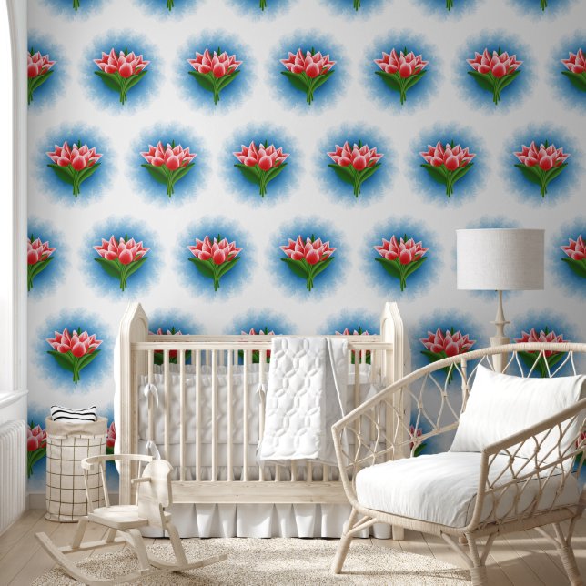 Tulpbloemen Behang (Kinderen)