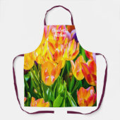 Tulpbloemen voor geluid schort (Voorkant)