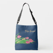 Tulpboeket Liggend Crossbody Tas (Achterkant)