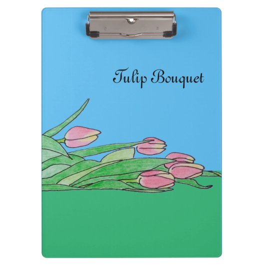 Tulpboeket Liggend Klembord (Voorkant)