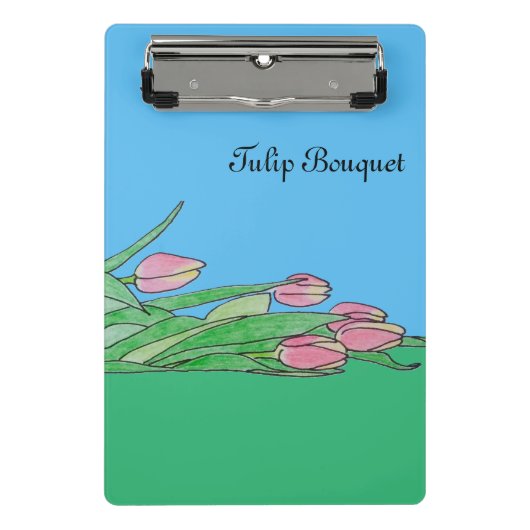 Tulpboeket Liggend Mini Klembord (Voorkant)