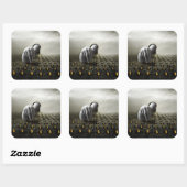 Tulpdief 2013 vierkante sticker (Vel)