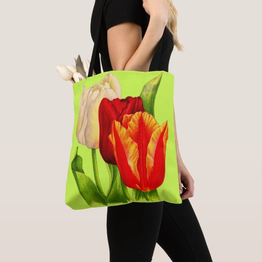 tulpdruk tote bag (Dichtbij)