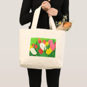 Tulpen2 Grote Tote Bag (Voorkant (product))