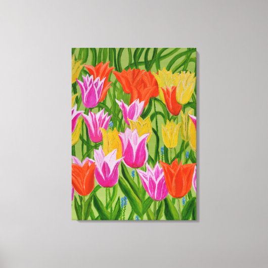 Tulpen 2 canvas kunst (Voorkant)
