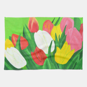 Tulpen 2 keukenhanddoek