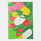 Tulpen 2 keukenhanddoek (Verticaal)