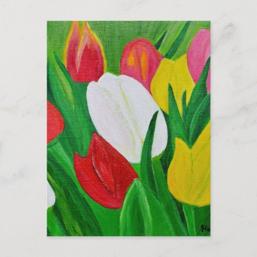 Tulpen 2a briefkaart (Voorkant)