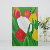 Tulpen 2a briefpapier (Staand voorkant)