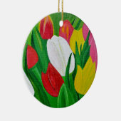 Tulpen 2a keramisch ornament (Rechts)