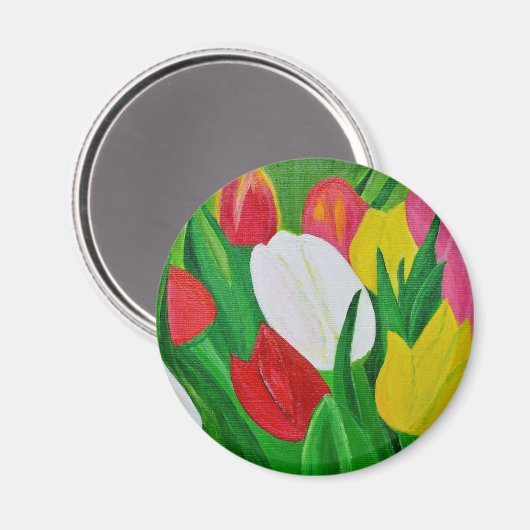 Tulpen 2a magneet (Voorkant / Achterkant)