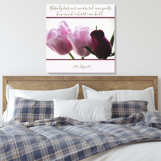 Tulpen 3258 canvas afdruk (Insitu (Slaapkamer))