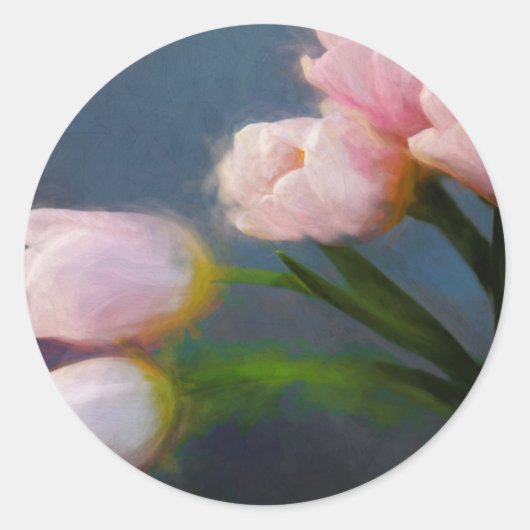 Tulpen 3 ronde sticker (Voorkant)