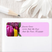 Tulpen Aangepaste retour adreslabels Etiket (Insitu)