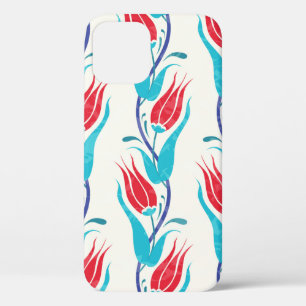 Tulpen achtergrond. Traditioneel turks motief Case-Mate iPhone Case