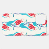 Tulpen achtergrond. Traditioneel turks motief Case-Mate iPhone Case (Achterkant (horizontaal))