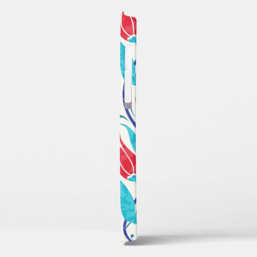 Tulpen achtergrond. Traditioneel turks motief Case-Mate iPhone Case (Achterkant / Links)