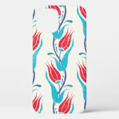 Tulpen achtergrond. Traditioneel turks motief Case-Mate iPhone Case (Achterkant)