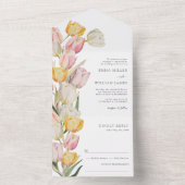 Tulpen All in One Trouw Uitnodiging (Binnen)