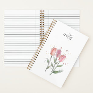 Tulpen Aquarel Spiraal Notebook Notitieboek