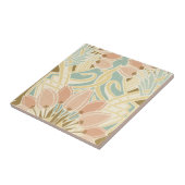  tulpen art nouveau bloemmotief tegeltje (Zijkant)