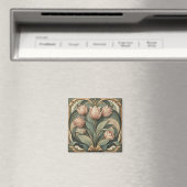 Tulpen Art Nouveau Magneet (Insitu (Vaatwasser))