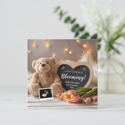 Tulpen Baby aankondiging social media (Staand voorkant)