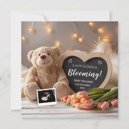 Tulpen Baby aankondiging social media (Voorkant)