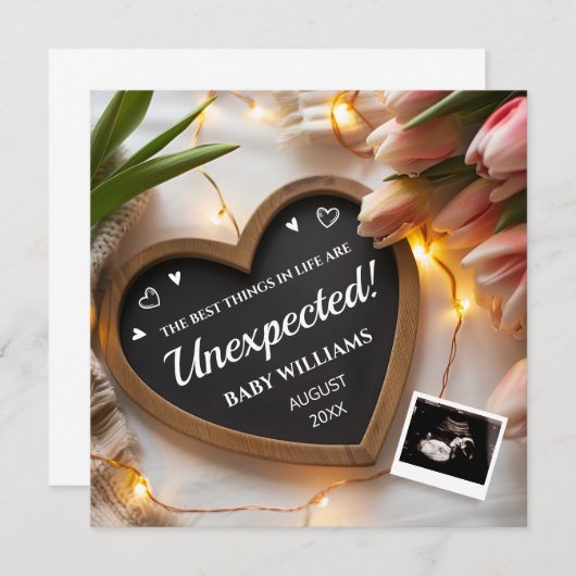 Tulpen Baby aankondiging social media (Voorkant / Achterkant)