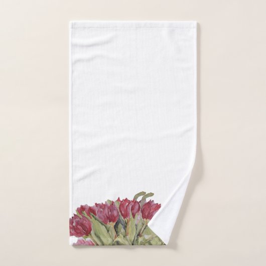 Tulpen  bad handdoek (Handdoek)