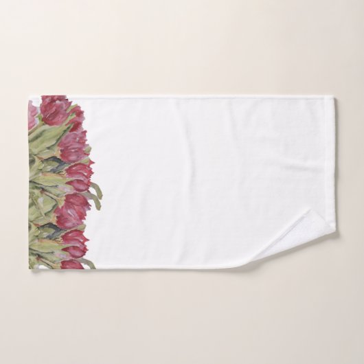 Tulpen  bad handdoek (Handdoek)