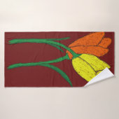 Tulpen Badhanddoek (Badhanddoek)