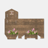 Tulpen & Barnwood Bruiloft Favor Box Bedankdoosjes (Uitgevouwen)