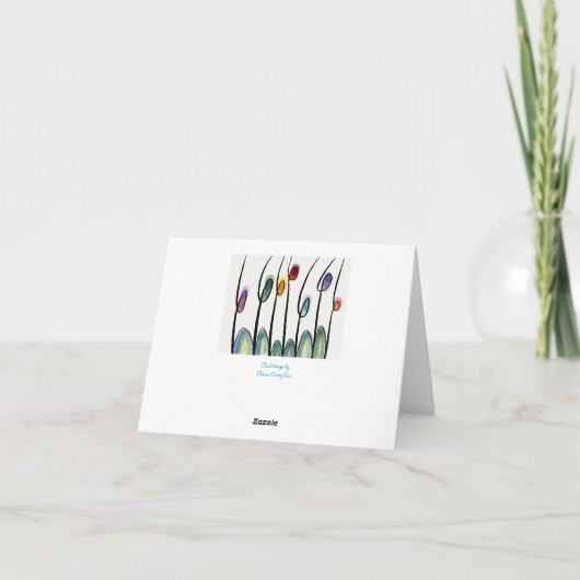 Tulpen Bedankkaart (Achterkant)