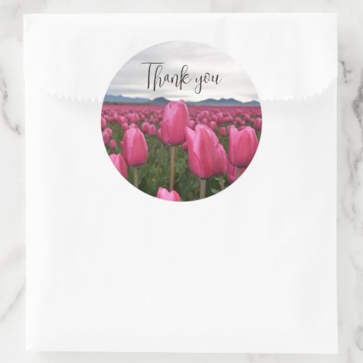 tulpen bedankt sticker (Tas)