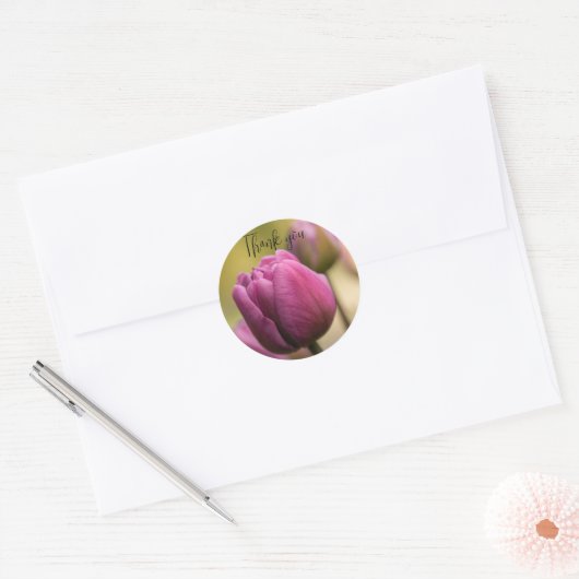 tulpen bedankt sticker (Envelop)