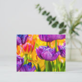 Tulpen Betoverend Dieproze Briefkaart (Staand voorkant)