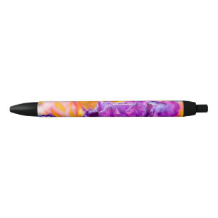 Tulpen Betoverend Paars Zwarte Inkt Pen