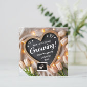 Tulpen Bloem Baby Aankondiging voor Social Media (Staand voorkant)