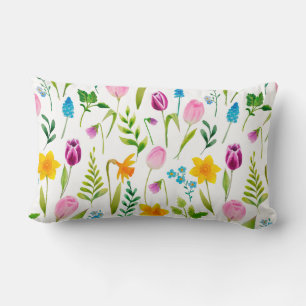 Tulpen Bloem Naadloos Patroon Kussen