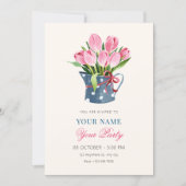 Tulpen bloemen boeket  kaart (Voorkant)