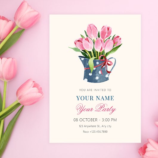 Tulpen bloemen boeket  kaart