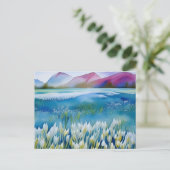 Tulpen, bloemen, briefkaart voor postovergangen (Staand voorkant)