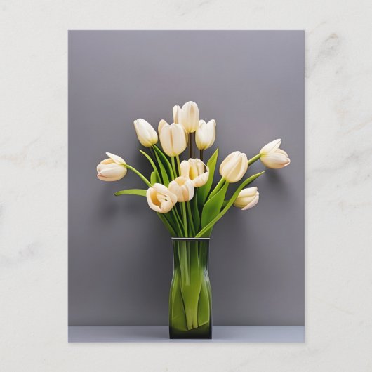 Tulpen, bloemen, briefkaart voor postovergangen (Voorkant)