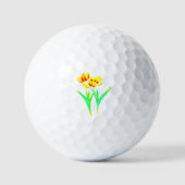 Tulpen Bloemen Golfballen Persoonlijk (Voorkant)