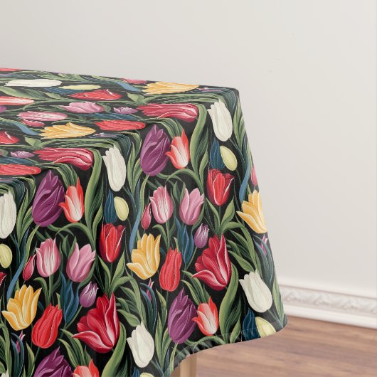 Tulpen Bloemen Katoen Tafelkleed (Voorbeeld)