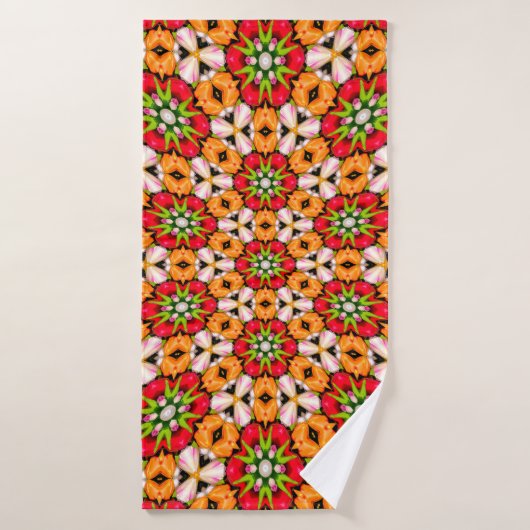 Tulpen Boeket Patroon Badhanddoek (Badhanddoek)
