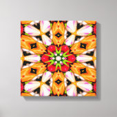 Tulpen Boeket Patroon Canvas Afdruk (Voorkant)