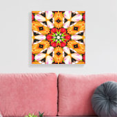 Tulpen Boeket Patroon Canvas Afdruk (Insitu (Woonkamer))