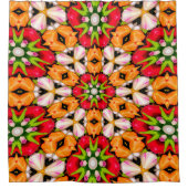 Tulpen Boeket Patroon Douchegordijn (Voorkant)
